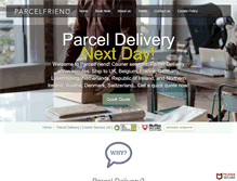 Tablet Screenshot of parcelfriend.com